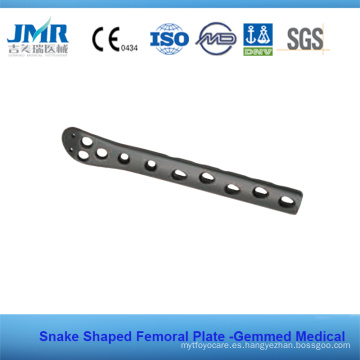 Metal Trauma Bone Orthopedic Implant Placa proximal del fémur